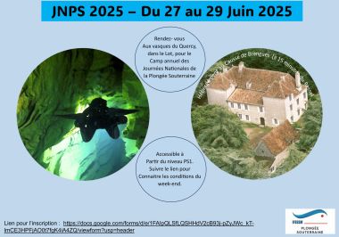 Journées Nationales de Plongée Souterraine 2025